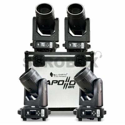 Alien Apollo 8R Cabeza Movil 4 Cabezas Led Con Case